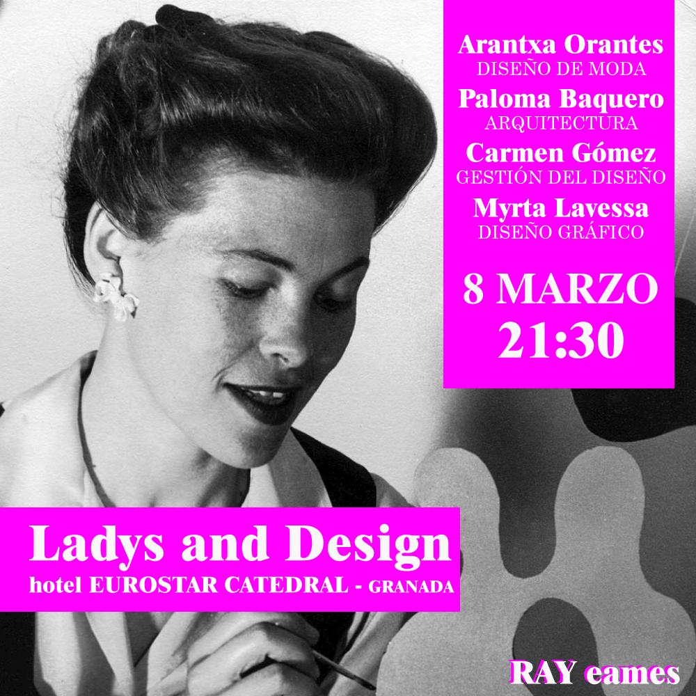 Cartel Mesa Redonda 'Ladies and Design'