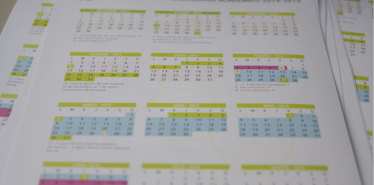 Calendario Académico EAAI - Curso 2014/15